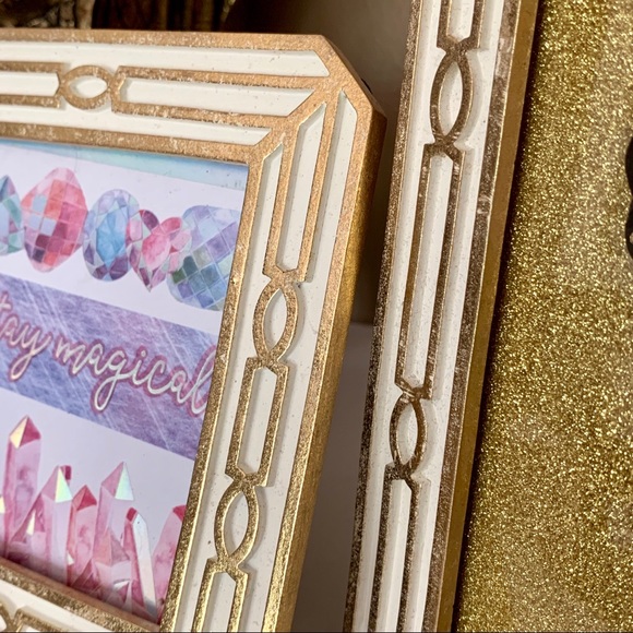 Group of 2 gold trim picture frames - Picture 2 of 4